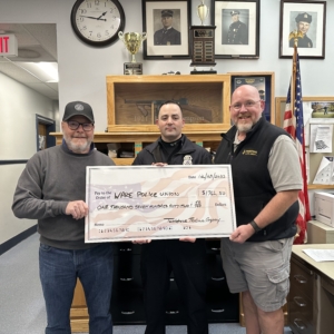 Tombstone Trading Company Donates $3525 to Ware Police and Fire